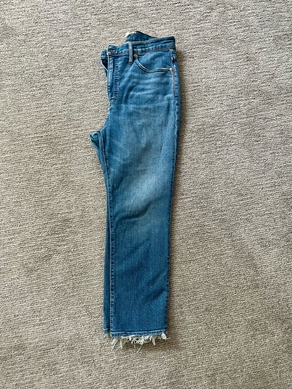 Madewell slim Demi boot high rise jean